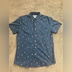 Good threads men’s button up shirt with birds